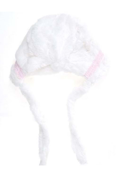 Kız Çocuk Beyaz Bere 48 cm
