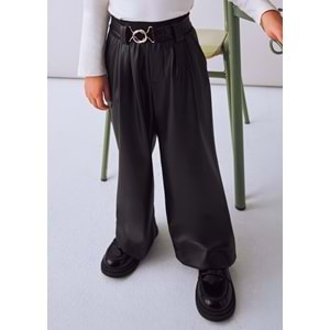 Mayoral Kız Çocuk Deri Pantolon - Mayoral - SİYAH - 4 YAŞ - 4574-SİYAH-4 YAŞ