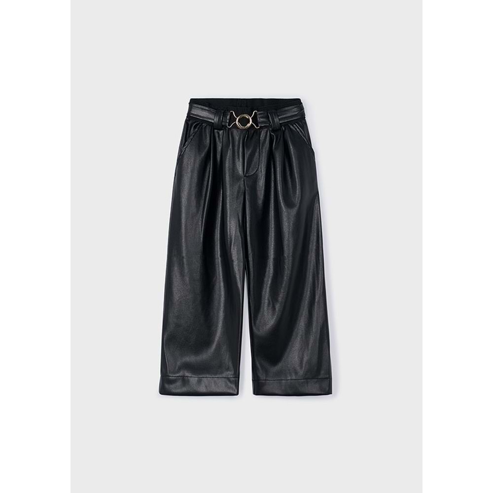 Mayoral Kız Çocuk Deri Pantolon - Mayoral - SİYAH - 4 YAŞ - 4574-SİYAH-4 YAŞ