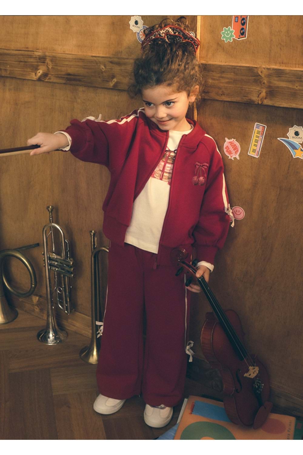 Mayoral Kız Çocuk Eşofman Takımı Kışlık - Mayoral - VİŞNE - 6 YAŞ