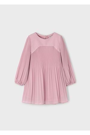 Mayoral Kız Çocuk Elbise - Mayoral - PEMBE - 2 YAŞ - 4922-PEMBE-2 YAŞ