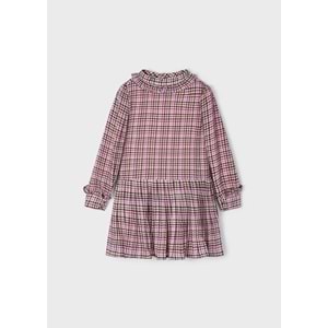 Mayoral Pudra Pembe Desenli Çocuk Elbise - Mayoral - PUDRA PEMBE - 9 YAŞ - 4928-PUDRA PEMBE-9 YAŞ