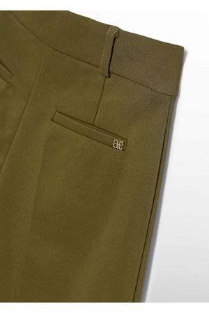 Abel & Lula Kız Çocuk Midi Boy Pantolon - Abel & Lula - HAKİ - 4 YAŞ - 5753-HAKİ-4 YAŞ