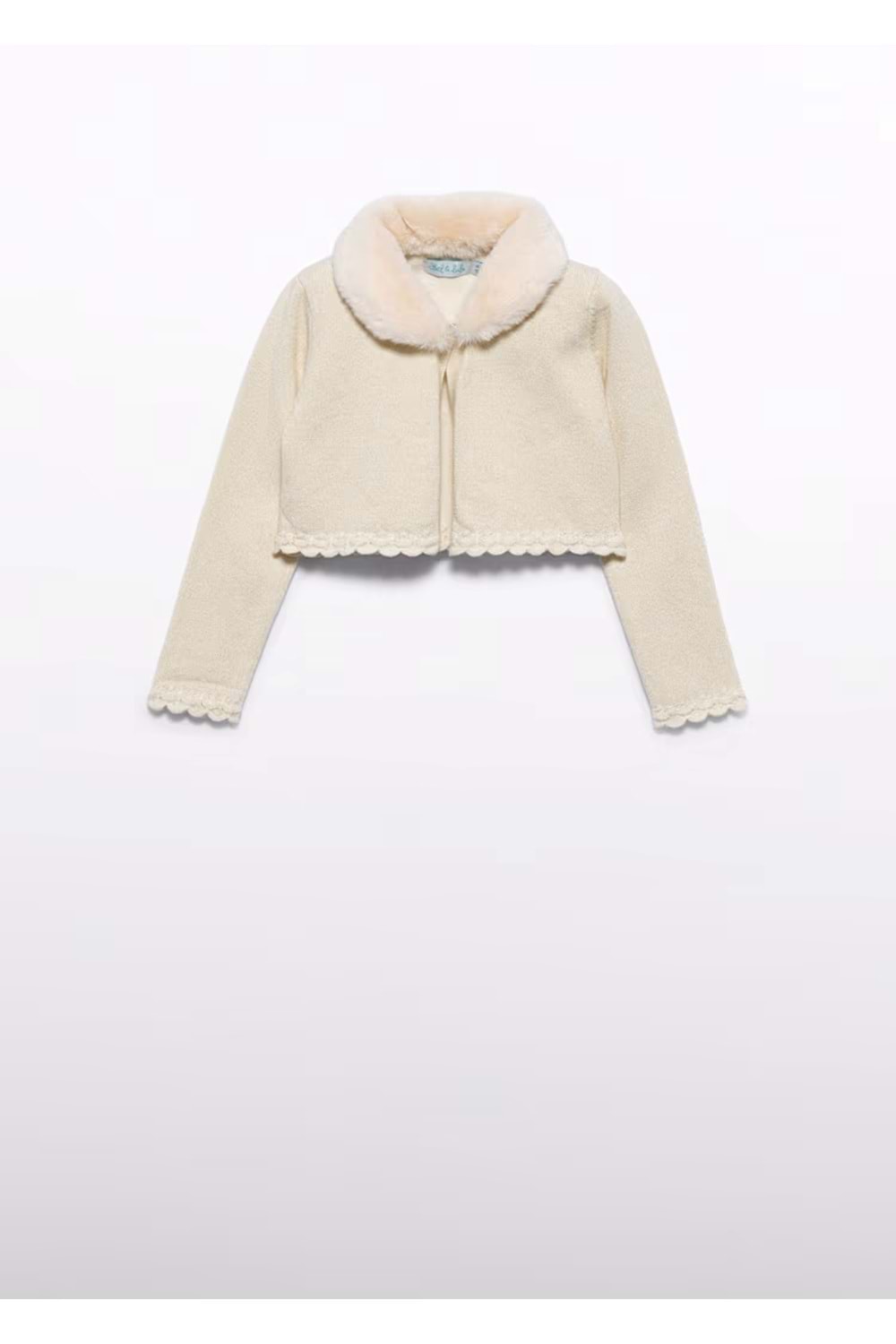 Kız Çocuk Triko Bolero - Abel & Lula - KREM - 4 YAŞ - 5884-KREM-4 YAŞ