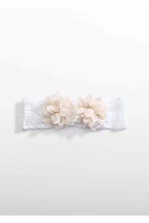 Abel & Lula Kız Bebek Bandana - Mayoral - ECRU - 12-AY - 5925-ECRU-12-AY