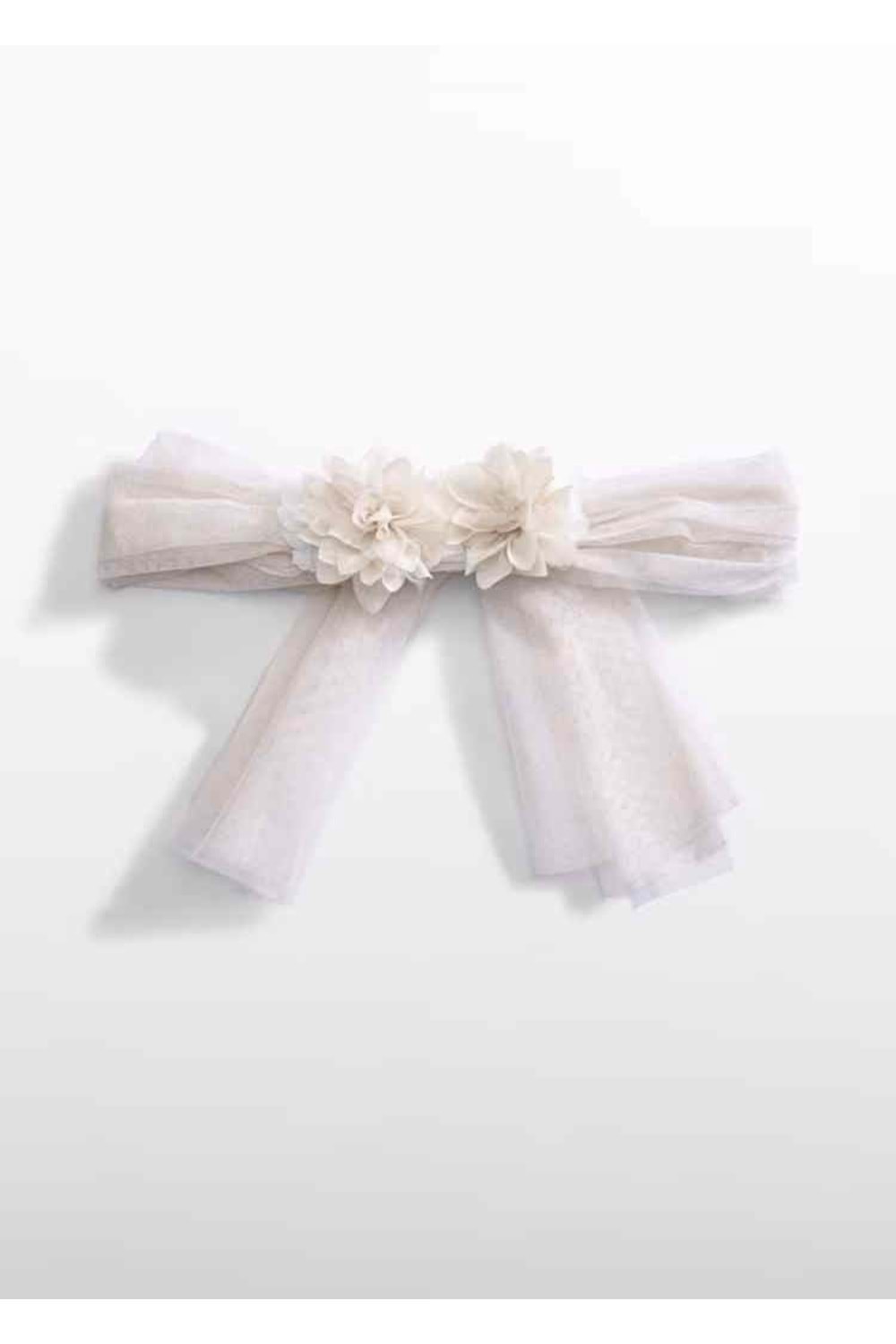 Abel & Lula Kız Bebek Bağlanabilen Bandana - Mayoral - ECRU - 12-18 AY - 5929-ECRU-12-18 AY