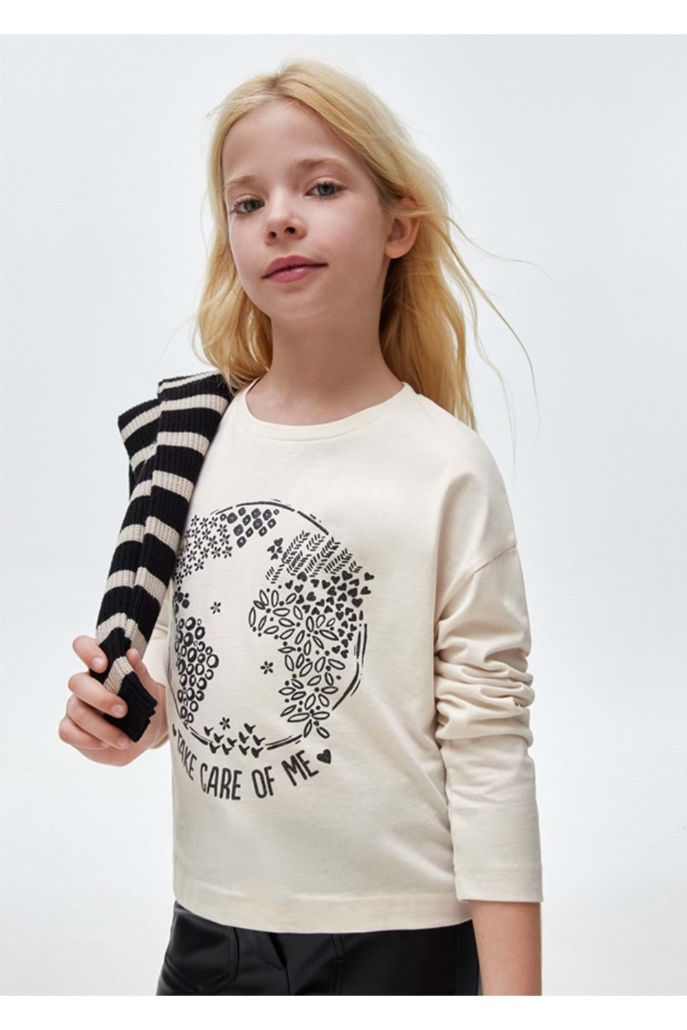 Mayoral Çocuk Tshirt - Mayoral - KREM - 14 YAŞ - 7056--KREM-14 YAŞ