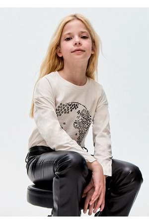 Mayoral Çocuk Tshirt - Mayoral - KREM - 14 YAŞ - 7056--KREM-14 YAŞ