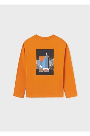Mayoral Turuncu Çocuk Tshirt - Mayoral - TURUNCU - 14 YAŞ - 7067-TURUNCU-14 YAŞ