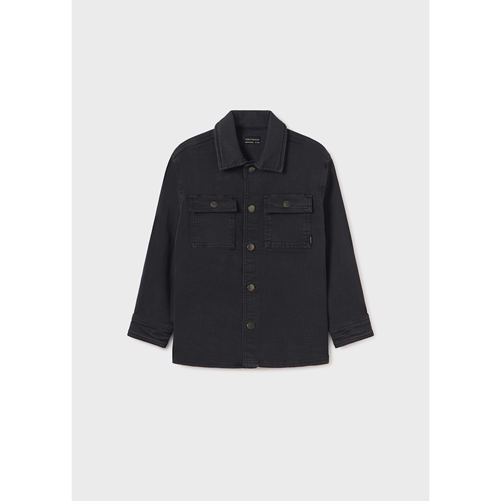 Mayoral Koyu Gri Çocuk Kot Ceket - Mayoral - KOYU GRİ - 14 YAŞ - 7185-KOYU GRİ-14 YAŞ