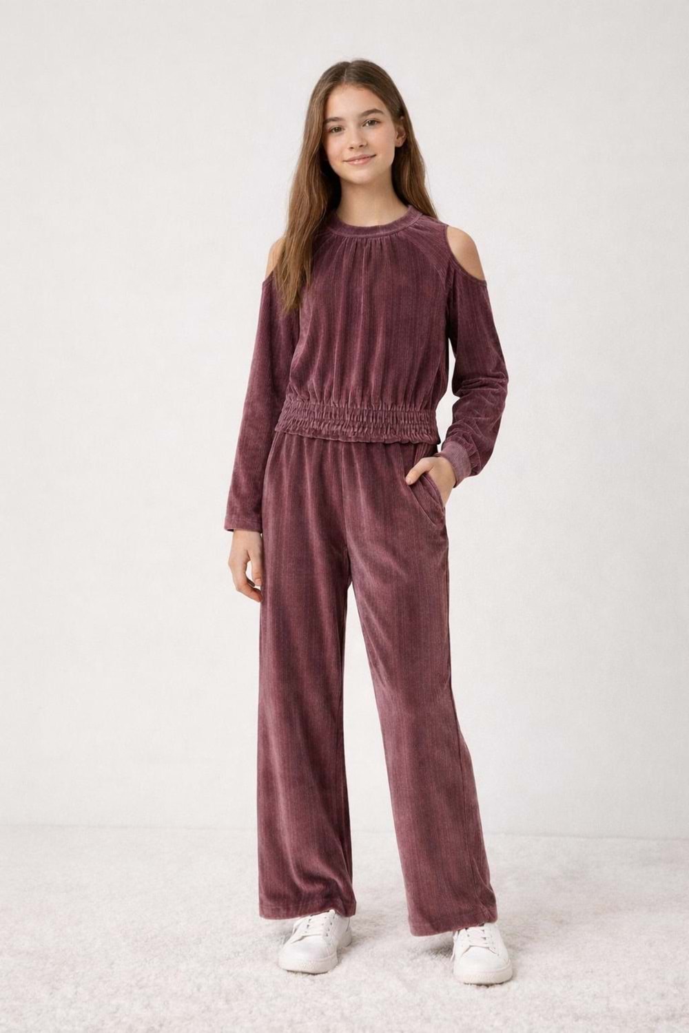Mayoral Kız Çocuk Pantolon Set - Mayoral - VİŞNE - 10 YAŞ - 7553-VİŞNE-10 YAŞ