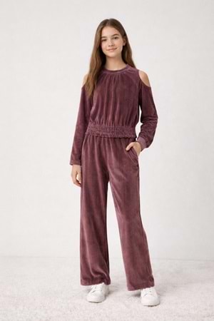 Mayoral Kız Çocuk Pantolon Set - Mayoral - VİŞNE - 10 YAŞ - 7553-VİŞNE-10 YAŞ