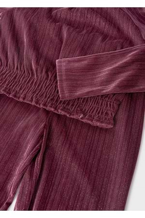 Mayoral Kız Çocuk Pantolon Set - Mayoral - VİŞNE - 10 YAŞ - 7553-VİŞNE-10 YAŞ