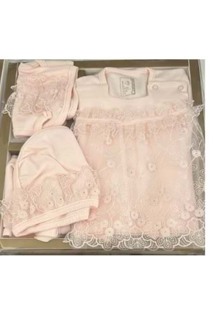 Caramel 5 li set - Caramell - PEMBE - 0-3 AY - 9013-PEMBE-0-3 AY