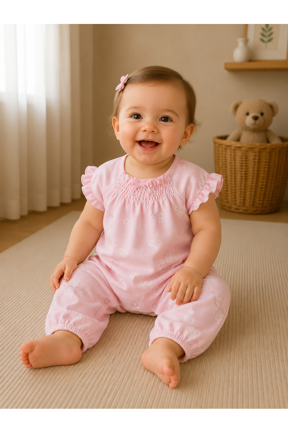 Andywawa Kız Bebek Pembe Tulum - Andywawa - PEMBE - 1-3 AY - AC21794R-PEMBE-1-3 AY