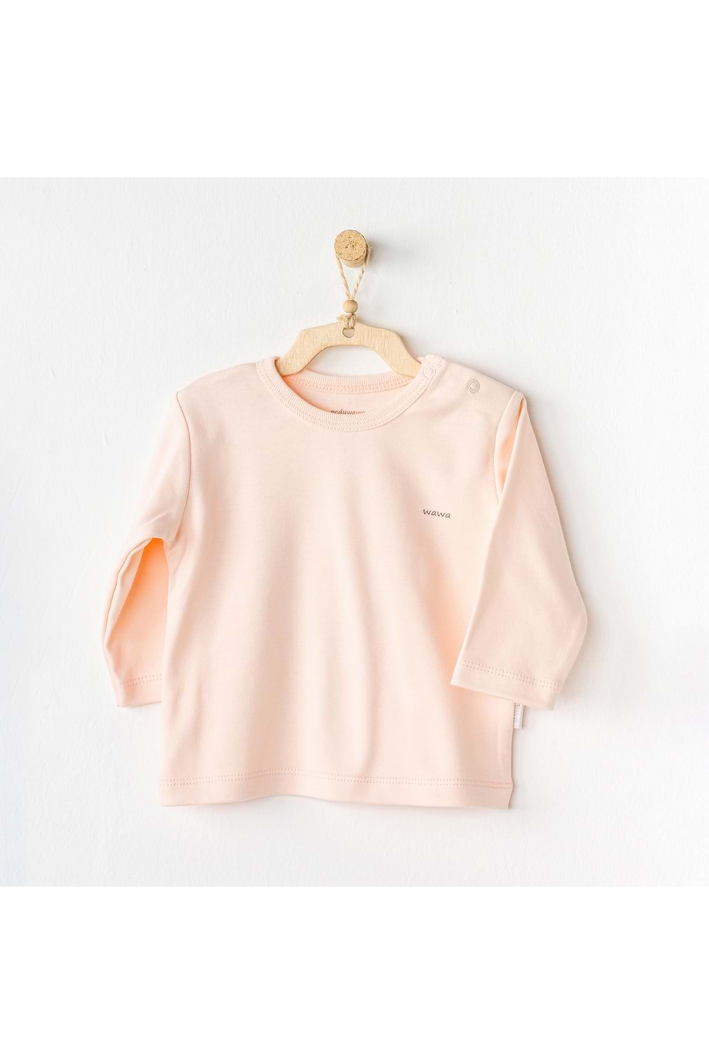 Andywawa Bebek Tshirt - Andywawa - PUDRA - 3-6 AY - AC24437-PUDRA-3-6 AY