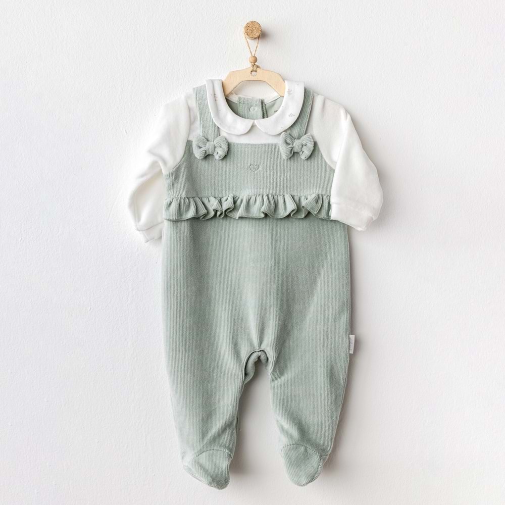 Andywawa Kız Bebek Tulum - Andywawa - MİNT - 6-9 AY - AC25133-MİNT-6-9 AY