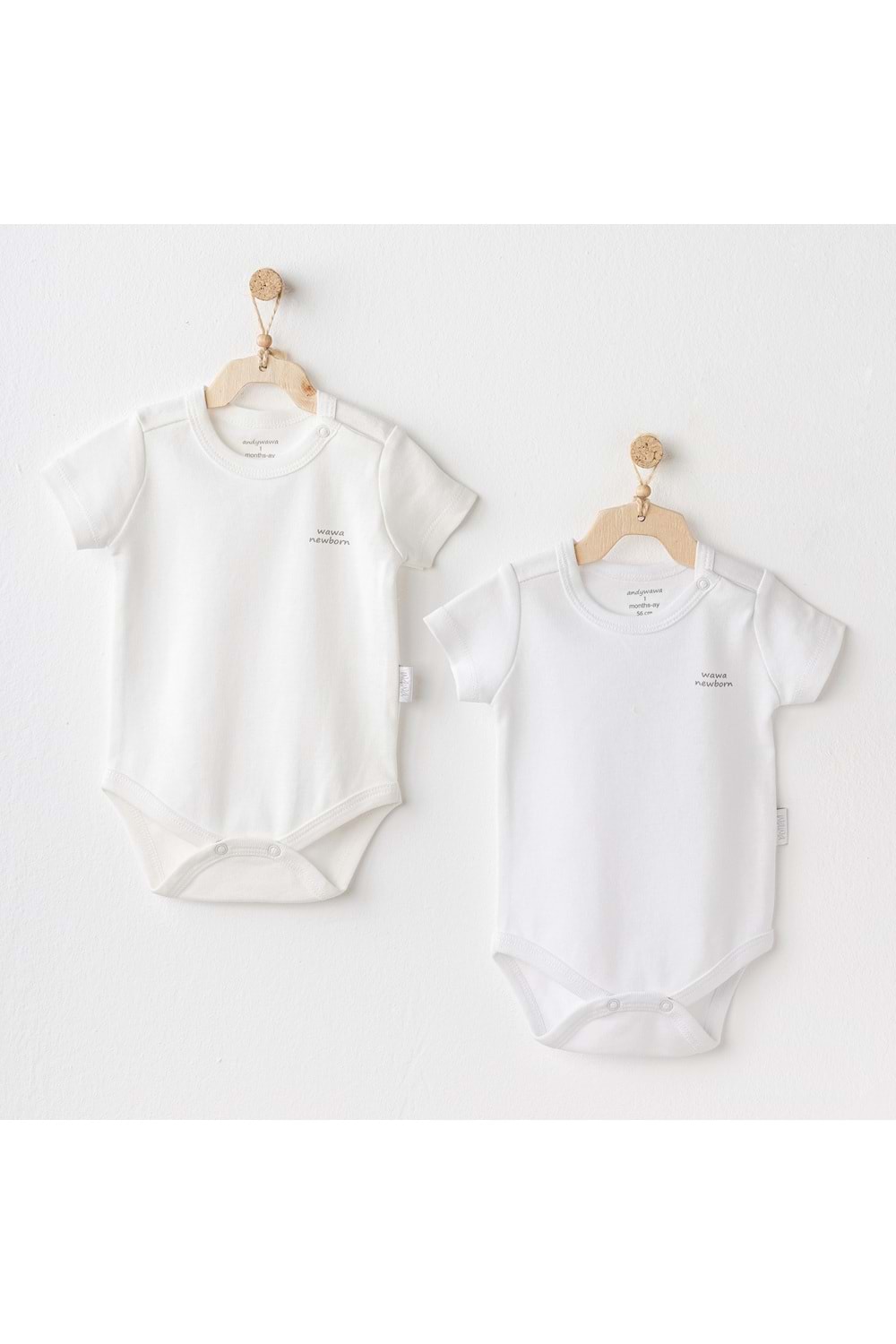 AndywawaYarım kol 2li Bebek bady - Andywawa - KREM - 9-12 AY - AC25211-KREM-9-12 AY