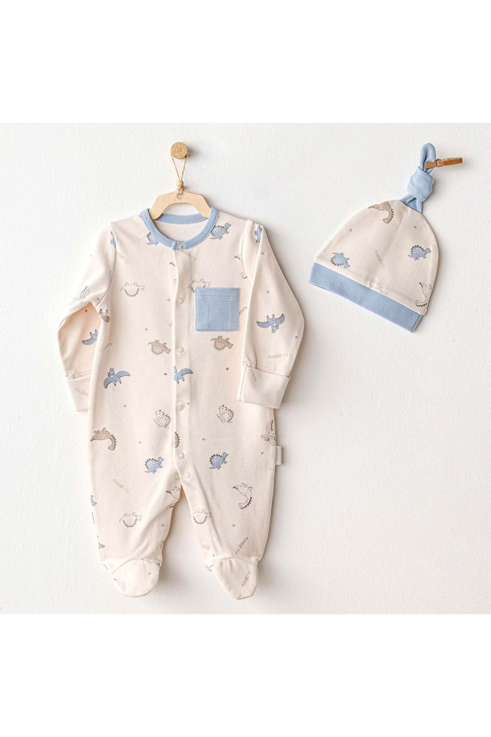 Andywawa Erkek Bebek Tulum - Andywawa - BEJ - 1-3 AY - AC25919-BEJ-1-3 AY