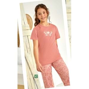 ELSİMA KIZ ÇOCUK PİJAMA TAKIMI - ELSİMA - PEMBE - 10 YAŞ - B3119-PEMBE-10 YAŞ