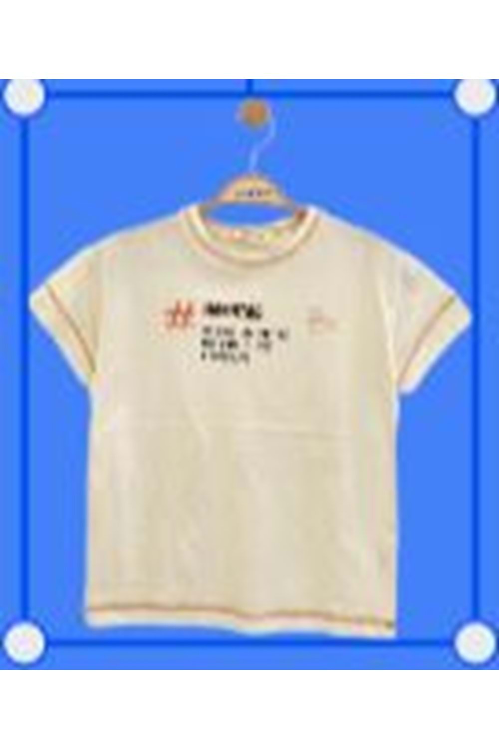 Çikoby Erkek Çocuk Tshirt - Çikobay - ECRU - 12 YAŞ - CE30344-ECRU-12 YAŞ