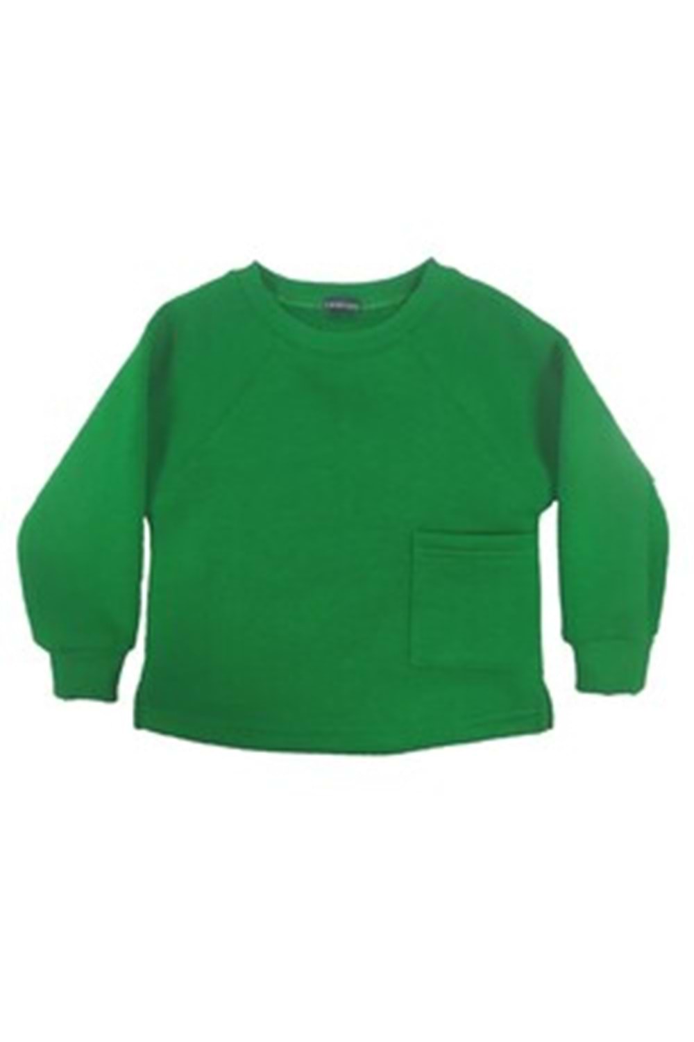 Karamela Yeşil Erkek Çocuk Kollu Cepli Sweatshirt - Andywawa - YEŞİL - 3 YAŞ